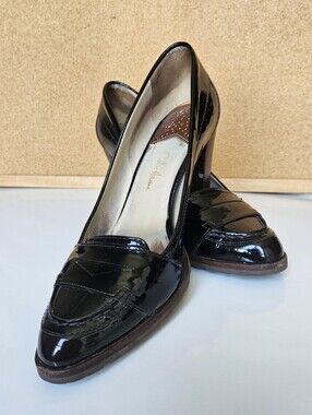 Cole Haan Dark Burgundy Patent Leather Pumps With Nike Air Soles